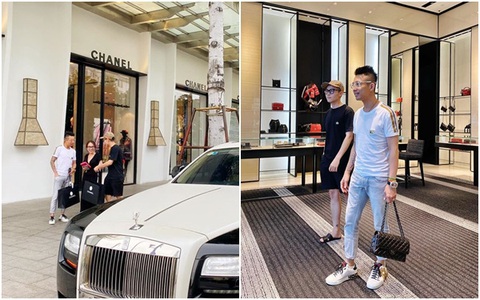 Đại gia Minh Nhựa cùng con gái lái 2 chiếc siêu xe trị giá hàng chục tỷ đồng, chạy thẳng tới cửa hàng Chanel quận 1 mua quà tặng cho con gái của vợ cả