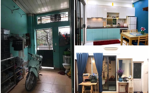 37 ngày cải tạo nhà cấp 4 ẩm thấp giữa Hà Nội thành căn nhà có đủ phòng tiện ích và sân vườn chỉ với chi phí 200 triệu