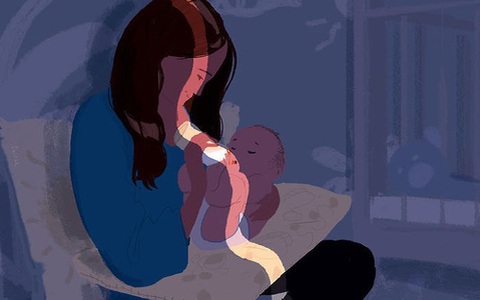 Mỗi ngày đều phải chứng kiến cảnh con trai nằm trong chậu nước xanh rì mà tim em thắt lại vì đau đớn lẫn bất lực