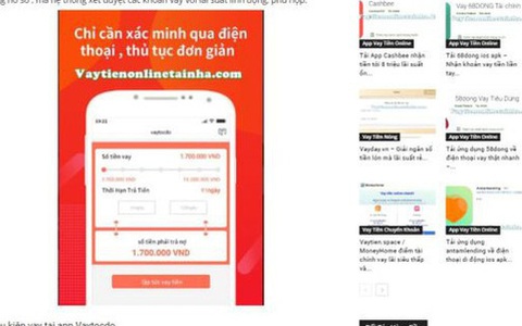 Cảnh giác khi vay tiền qua App với lãi suất “cắt cổ”