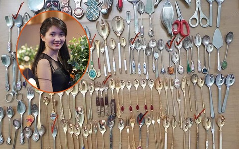 "Mổ xẻ" bộ sưu tập thìa lên đến con số hàng trăm  của cô gái Hà Nội: Mỗi loại có công dụng riêng, tương ứng với từng món ăn cụ thể