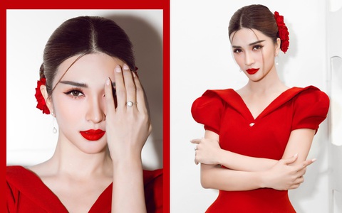 Kim Tuyến sụt cân vì lịch làm việc dày đặc nhưng nhan sắc lại lên hương
