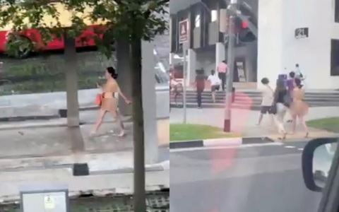 Người phụ nữ khỏa thân cầm túi xách tự tin đi khắp phố khiến dân mạng nóng mắt, hình phạt sau đó mới thật là bất ngờ
