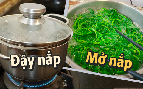 Luộc rau mở hay đậy nắp nồi mới đúng? Thật ra cách nào cũng được, bí quyết nằm ở loại gia vị nhà nào cũng có