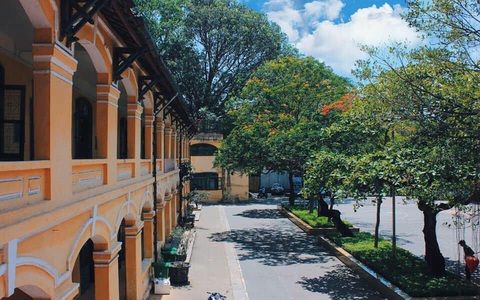 Đến Hải Phòng du lịch, hãy ghé qua ngôi trường trăm tuổi này: Đẹp cổ kính dưới ánh nắng, đứng ngắm mà xao xuyến lòng