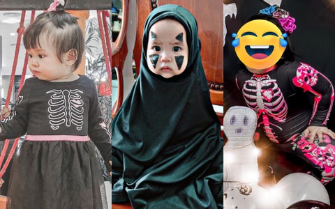 Nhập vai phù thủy Halloween, diện đồ đáng sợ nhưng bé nào cũng siêu cưng, chỉ có bé cuối cùng khiến mọi người cười sảng