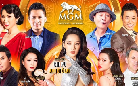 Lộ hình ảnh Chi Pu trên poster show diễn ở Mỹ, gây tranh cãi vì đứng trung tâm vượt mặt cả "đàn anh" Bằng Kiều