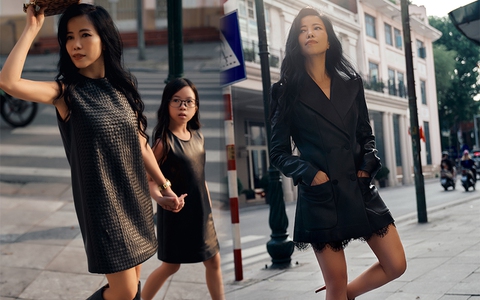 Gợi ý blazer, trench coat da phá cách mới lạ cho phụ nữ tuổi 40