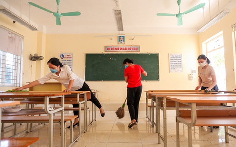Kiểm tra công tác chuẩn bị của nhiều trường tại Ba Vì để đón học sinh trở lại trường