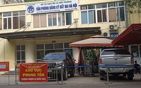 Hà Nội: Phong tỏa tạm thời một văn phòng đăng ký đất đai ở quận Thanh Xuân