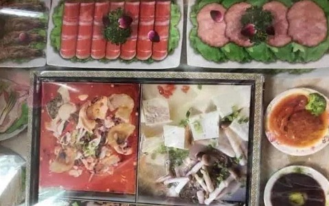 Tục đốt vàng mã đã nâng lên một tầm cao mới với nguyên set lẩu không thiếu thứ gì đến từ chuỗi nhà hàng siêu nổi tiếng