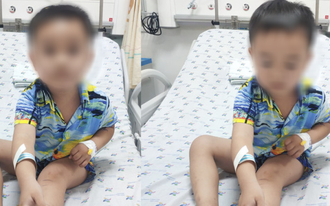 Bé 4 tuổi bị rắn lục cắn khi đang thả diều
