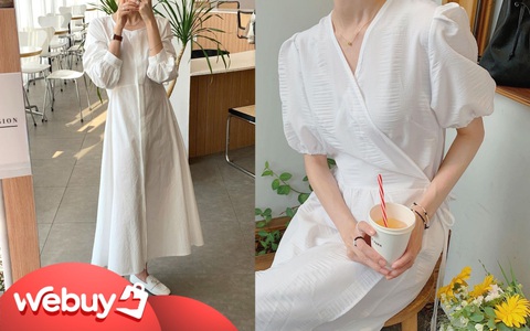 Hè đến là gái Hàn lại diện đủ kiểu váy trắng siêu trẻ xinh và tinh tế, xem mà muốn sắm cả "lố" về nhà
