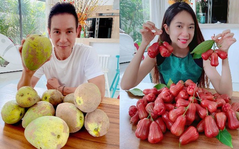 Lý Hải - Minh Hà trồng cây trên sân thượng mà thu hoạch nặng trĩu tay, phải đăng đàn ai ăn thì biếu bớt "lấy thảo"