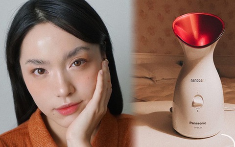 Nhờ máy xông hơi mà da giảm mụn, hồng hào, "bản sao Hà Tăng" khẳng định đây là thứ cực kỳ đáng mua