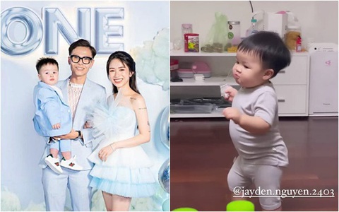 13 tháng tuổi đã chập chững biết đi, cháu ngoại đại gia Minh Nhựa khiến fan đổ rầm rầm vì đôi má phính siêu cute