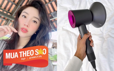Bảo Thy dùng một loại máy sấy tóc để hạn chế hư tổn, hack tóc dày dặn và bồng đẹp như mơ