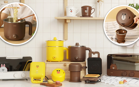 Line Friends có trọn bộ sản phẩm nấu nướng dễ thương muốn xỉu nhưng nhìn vào giá lại thấy "chát" thôi rồi!