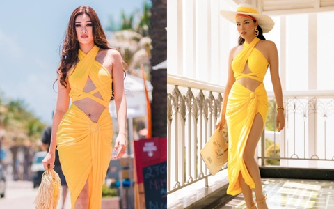HH Khánh Vân đụng hàng HH Kỳ Duyên: Diện chung 1 mẫu váy bốc lửa nhưng ai mới "làm mưa làm gió"?