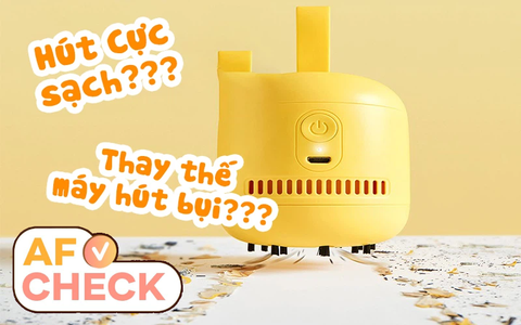 Máy hút bụi mini được quảng cáo là hút cực sạch và "bao" tiện lợi, cùng dùng xem đúng được bao nhiêu phần trăm