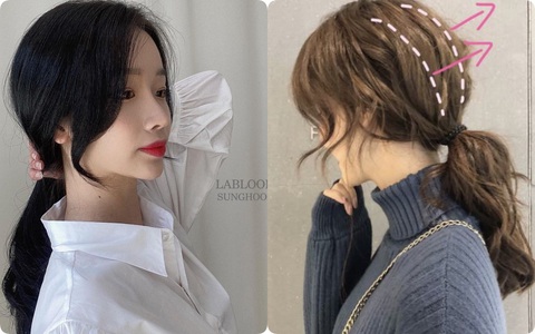 Hair stylist bật mí chiêu buộc tóc thấp tạo góc nghiêng thần thánh, giúp mặt thon gọn mà gái Hàn mới biết