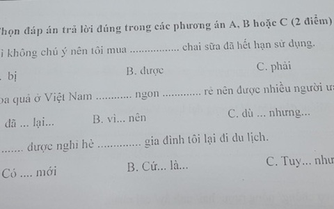 Bài thi năng lực tiếng Việt ở Nhật đọc mà sang chấn vì toàn ngữ pháp khó, đến người Việt cũng xin bó tay