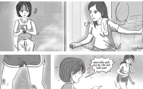 Thấy đầu gối chị gái tấy đỏ, tôi hỏi chuyện để rồi ngỡ ngàng với sự thật không thể chấp nhận