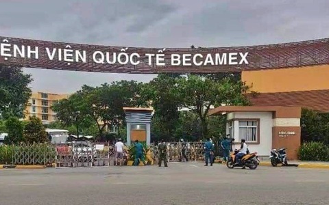 Bình Dương: Bệnh viện quốc tế Becamex bất ngờ bị phong tỏa vì phát hiện ca dương tính SARS-CoV-2 đến khám bệnh