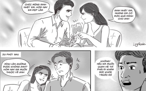 Chủ động gạ gẫm bạn trai lên giường nhưng yêu cầu anh đưa ra khiến tôi quá bàng hoàng