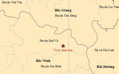 Động đất 3 độ gần Hà Nội, nhiều đồ đạc trong nhà rung lắc