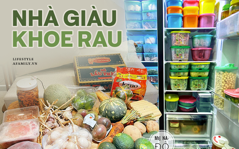 Khoe đồ hiệu "có xá gì", giờ phải khoe thịt cá, rau củ quả mới biết giàu hay không, nhìn tủ lạnh nhà người ta mà sướng hết cả mắt đây này! 