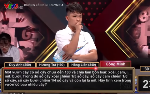 Nam sinh Olympia mếu máo trên sân khấu, ôm mặt khóc nức nở sau khi giành chiến thắng với lý do không tưởng