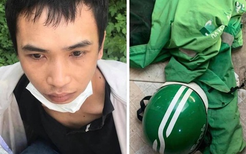 Mặc áo Grab cầm kim tiêm vào cửa hàng tạp hóa cướp tài sản