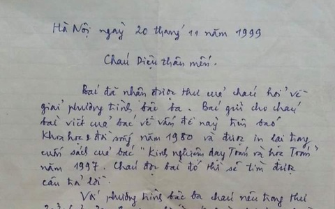 Bức thư trao đổi kiến thức Toán học 22 năm trước bất ngờ gây sốt, xem tên tác giả mà một trời ký ức ùa về