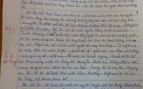 Cười rũ rượi với bài văn tả bố như FBI, dám xông vào sào huyệt cướp giải cứu con tin: Cô giáo đọc xong hoang mang, rối bời!