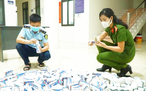 Thu giữ hơn 34.000 viên thuốc điều trị COVID-19 không rõ nguồn gốc