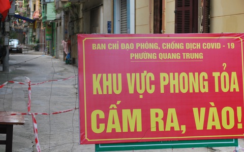Hà Nội: Phong tỏa một ngõ ở quận Hà Đông liên quan giám sát công trình mắc COVID-19