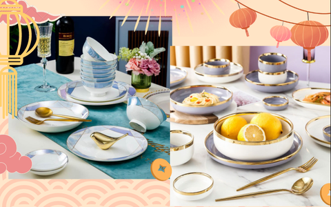 5 bộ bát đĩa sứ nhìn là muốn chốt đơn ngay, đảm bảo biến bàn ăn ngày Tết đẹp lung linh không cần tô vẽ