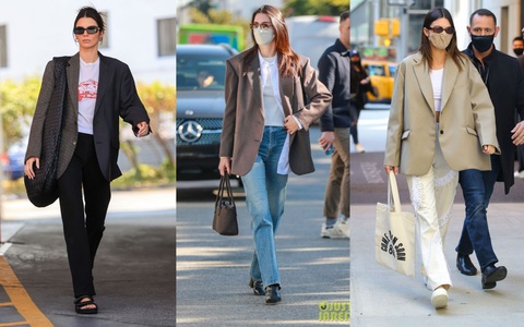 Kendall Jenner diện blazer theo những cách không cầu kỳ, nhưng vẫn siêu chất 