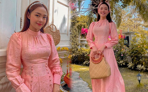 Chưa kịp mua đồ Tết thì cũng chớ hoảng, hãy nhìn Minh Hằng mặc lại đồ cũ để lạc quan hơn