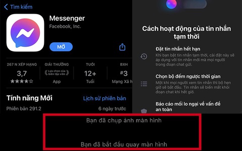 Nóng: Mark Zuckerberg tuyên bố Messenger đã được cập nhật tính năng thông báo khi chụp ảnh màn hình cuộc trò chuyện