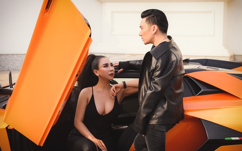 Mùng 1 Tết, Quang Hà lái siêu xe 70 tỷ chở nữ CEO nóng bỏng dạo phố làm dấy lên tin đồn hẹn hò