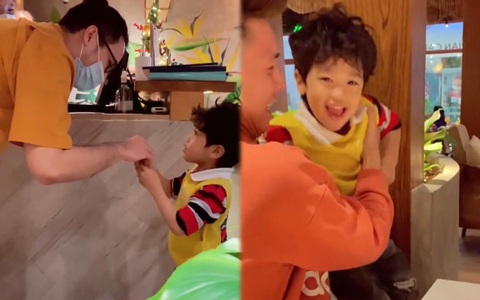 Lỡ tay làm hỏng đồ của cửa hàng, bé trai nói một câu với nhân viên khiến bố mẹ được khen nức nở