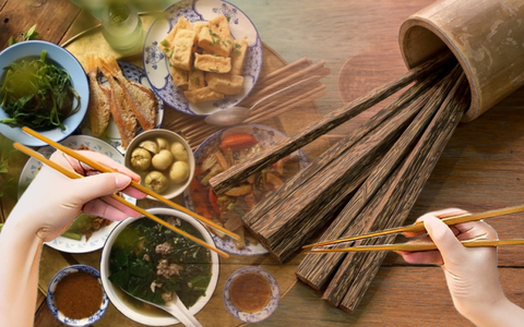 Câu chuyện đôi đũa trên bàn ăn Việt: Thân thương từ thời thơ ấu đến khi từ giã cuộc đời