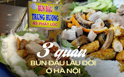 Những hàng bún đậu mắm tôm "có tuổi" nằm giữa lòng phố cổ Hà Nội