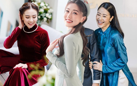 Xu hướng áo dài ăn hỏi của sao Việt: Càng đơn giản càng đẹp thanh tao