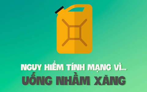 Bé gái nguy kịch vì uống nhầm xăng