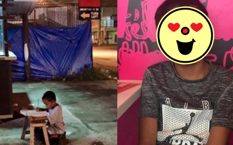 Cậu bé nghèo từng nổi tiếng toàn cầu khi ngồi làm bài dưới ánh đèn nhà hàng, 7 năm sau giúp gia đình đổi đời