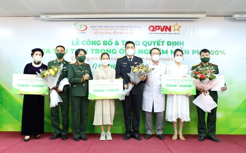 10 gia đình quân nhân hiếm muộn được hỗ trợ thụ tinh trong ống nghiệm IVF miễn phí