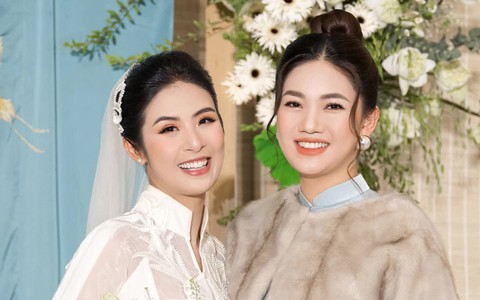 Dàn khách mời tại hôn lễ của Hoa hậu Ngọc Hân: Các Hoa - Á hậu diện áo dài thanh lịch và duyên dáng